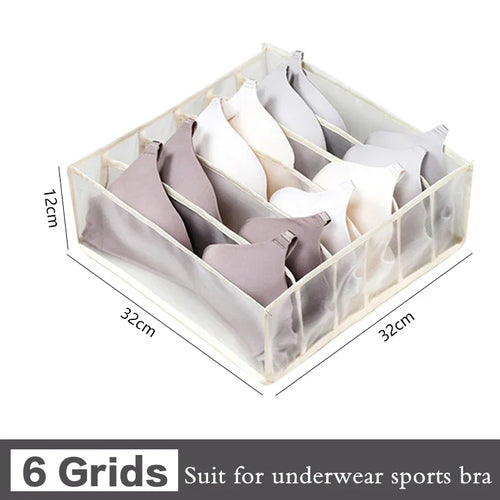 Sports Bra Underwear Organizer Storage Box Panties Socks Storage Boxes