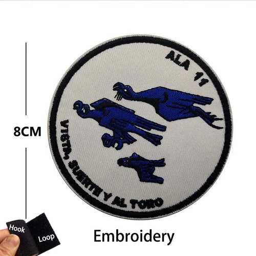 Infrared Reflective Patch Spanish Flag,Burgundy Cross Emblem Applique