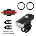 Bike Light Set Front Light with Taillight USB Rechargeable Easy to