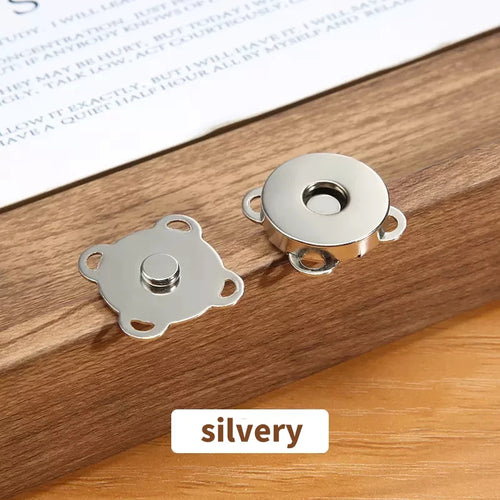 10 Sets Magnetic Snap Button Metal Plum Blossom Sew on Button Clasps
