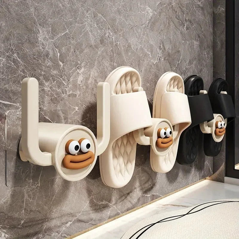 1Pc Cartoon Slippers Hook Bathroom Slipper Rack Shower Storage