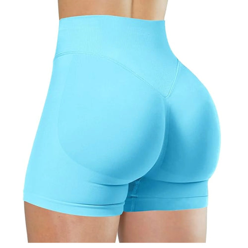 Summer High Waisted Yoga Shorts Fashionable and Sexy Running Fitness