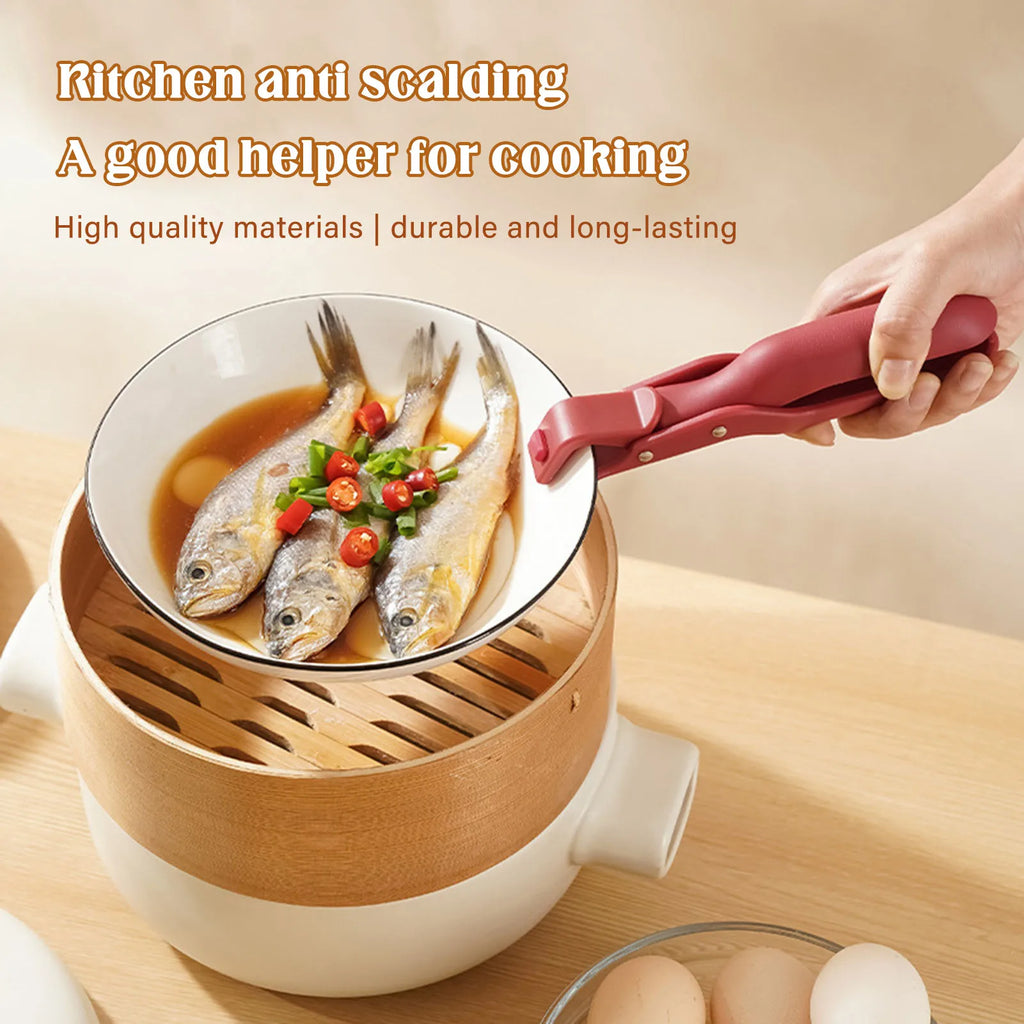 Anti-Scalding Pan Gripper Multi-Function metal Anti-Scald Bowl Clip