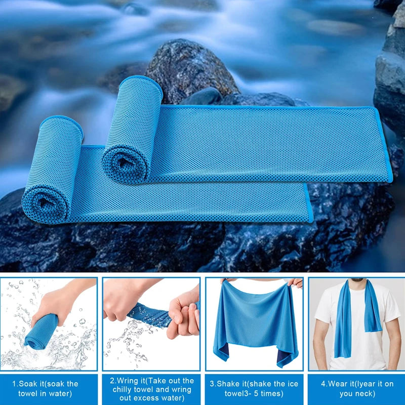 Cooling Towel Breathable Chilly Towel Sports Towel With Storage Box