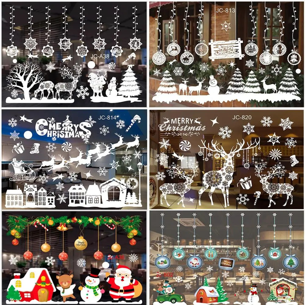 Christmas Window Stickers Christmas Wall Sticker Kids Room Wall Decals