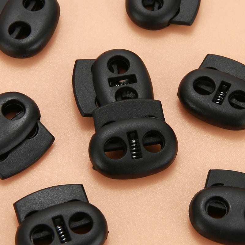 Plastic Cord Lock Stopper Toggle Clip Block Retainer for Drawstring