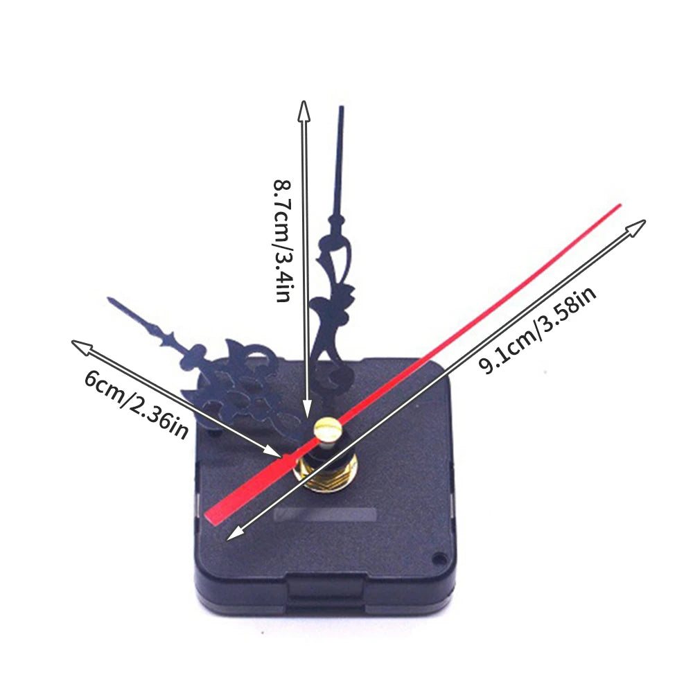 Clock Mechanism Silent Quartz Movement Machine Wall Hands Pointer Set