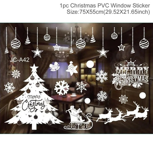 Christmas Window Stickers Christmas Wall Sticker Kids Room Wall Decals