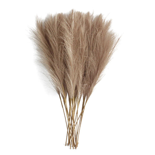 6PCS Artificial Pampas Grass Decor Flowers Fake Plant Reed for DIY