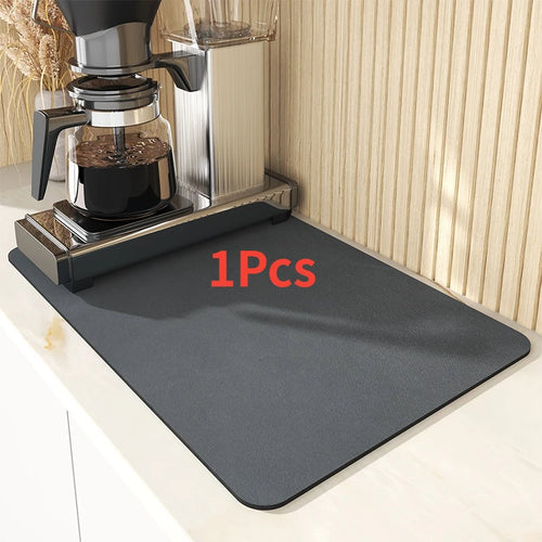 Super Absorbent Large Kitchen Absorbent Mat Antiskid Draining Coffee