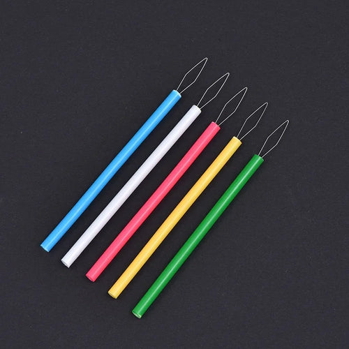Cylindrical Colorful Needle Threader Sewing Threader Diy Sewing