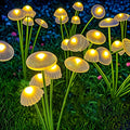 Solar Garden Lights Dual Mode LED Solar Mushroom Lights Waterproof
