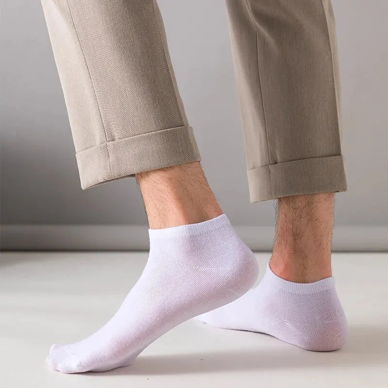 4/5/10/20/40 Pairs of Solid Color Socks, Soft and Lightweight Ankle
