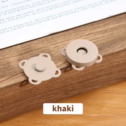 10 Sets Magnetic Snap Button Metal Plum Blossom Sew on Button Clasps