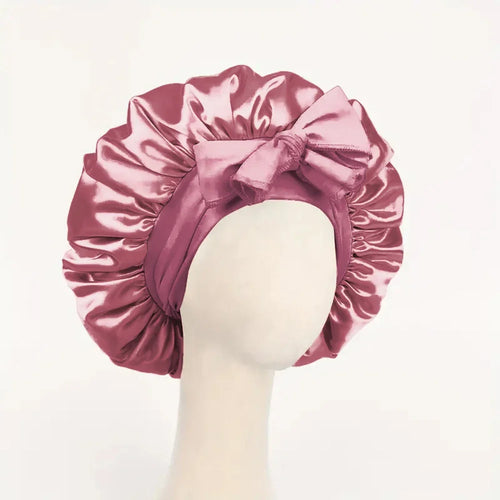 Satin Silk Hair Bonnet | Adjustable Tie Band | Sleep Bonnet for Women