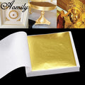 Aomily 9x9cm 100 Sheets Practical K Pure Shiny Gold Leaf for Gilding