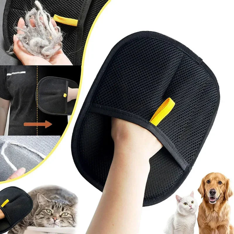 Pet Hair Removal Tools Reusable Gloves Pet Double Sided Beauty Gloves