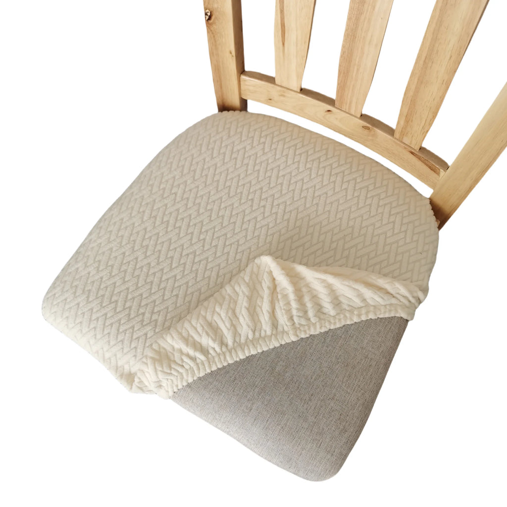 Thickened chair cover, solid-color chair seat cushion cover suitable