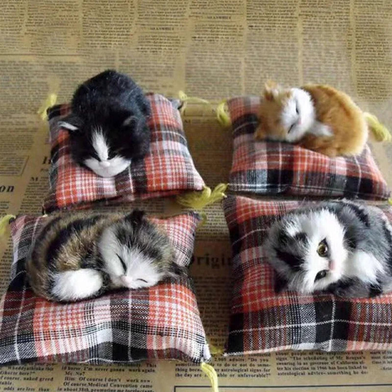 Simulation Cat Toy Ornaments Simulation Animal Flower Cat Cloth