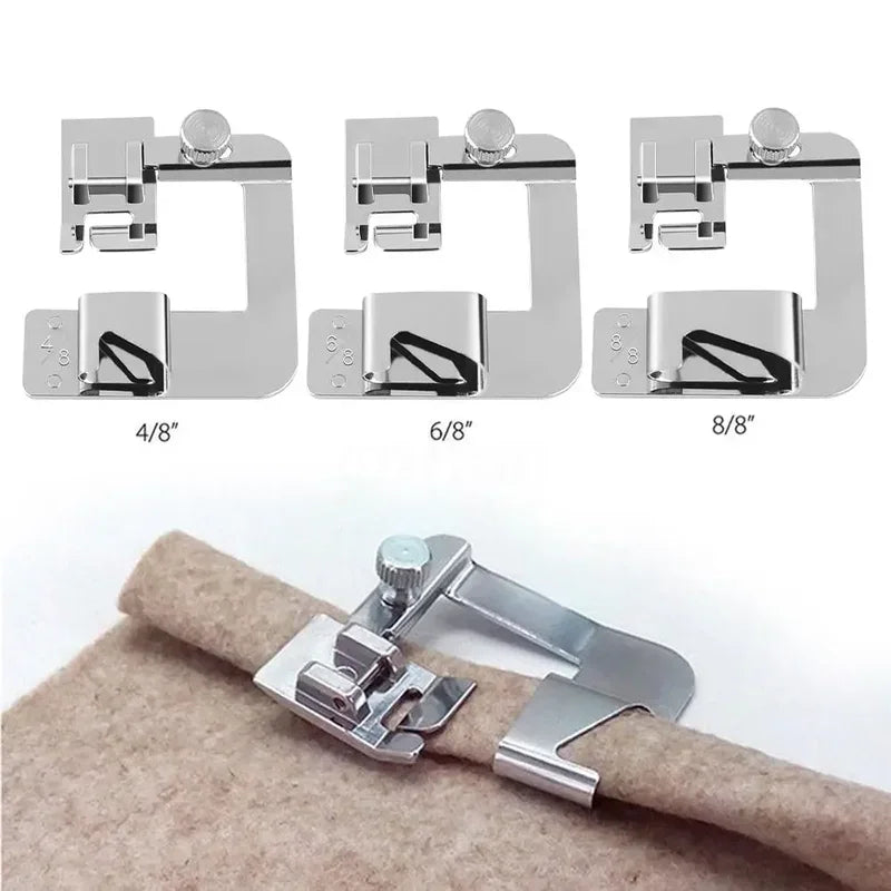 Domestic Foot Presser Sewing Machine Laminated Hem Feet Set for