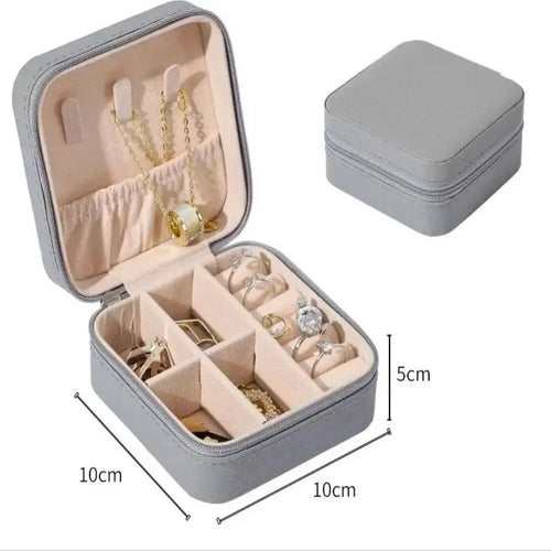 Mini Jewelry Storage Box Portable Home Travel Earrings Necklace