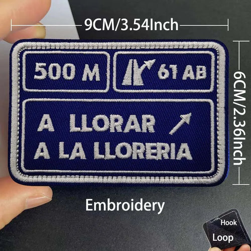 Infrared Reflective Patch Spanish Flag,Burgundy Cross Emblem Applique