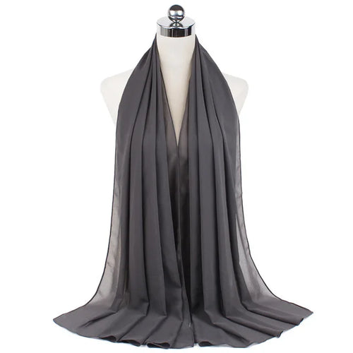 Women Muslim Chiffon Hijab Shawls Scarf Modal Cotton Jersey Hijabs