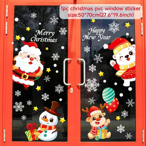 Christmas Window Stickers Christmas Wall Sticker Kids Room Wall Decals