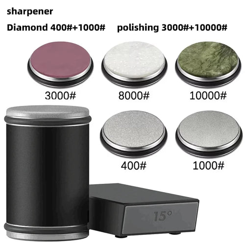 New Rolling Knife Sharpener Double Sided Diamond Sharpening Stone