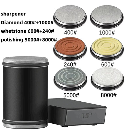 New Rolling Knife Sharpener Double Sided Diamond Sharpening Stone