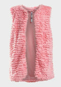 Beautees - Girls Super Soft Bodywarmer Faux Fur Pink Gilet