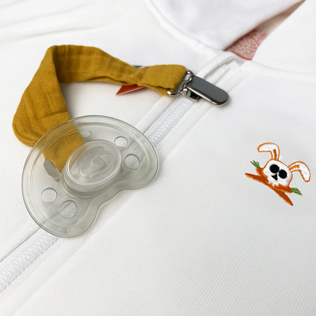 Organic Cotton Pacifier Clip - Honey